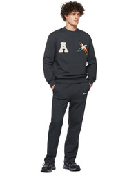 Sweat-shirt brodé gris foncé Axel Arigato