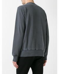 Sweat-shirt brodé gris foncé Vivienne Westwood MAN