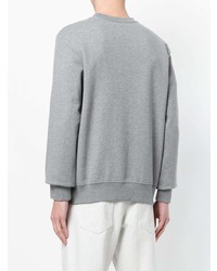 Sweat-shirt brodé gris Ps By Paul Smith
