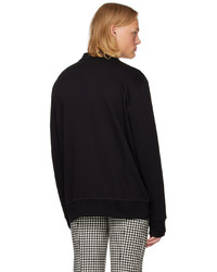 Sweat-shirt brodé noir Alexander McQueen