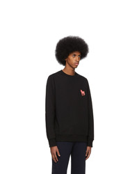 Sweat-shirt brodé noir Ps By Paul Smith