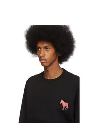 Sweat-shirt brodé noir Ps By Paul Smith