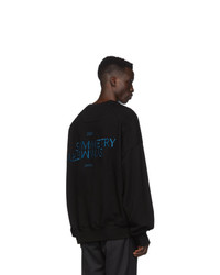 Sweat-shirt brodé noir Juun.J