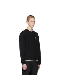 Sweat-shirt brodé noir Kenzo