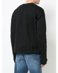 Sweat-shirt brodé noir The Elder Statesman