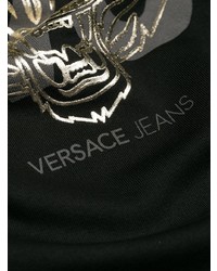 Sweat-shirt brodé noir Versace Jeans