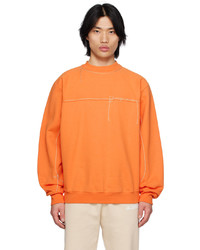Sweat-shirt brodé orange Jacquemus