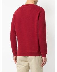 Sweat-shirt brodé rouge Kent & Curwen