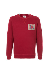 Sweat-shirt brodé rouge Kent & Curwen