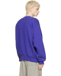 Sweat-shirt brodé violet Acne Studios