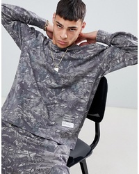 Sweat-shirt camouflage gris Mennace
