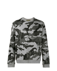 Sweat-shirt camouflage gris Valentino