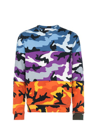 Sweat-shirt camouflage multicolore