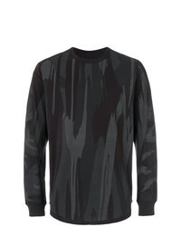 Sweat-shirt camouflage noir