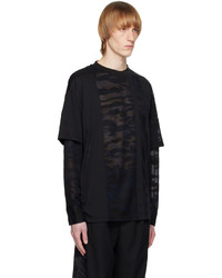 Sweat-shirt camouflage noir Feng Chen Wang