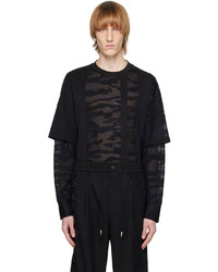 Sweat-shirt camouflage noir Feng Chen Wang