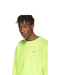 Sweat-shirt chartreuse Off-White