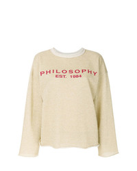 Sweat-shirt doré Philosophy di Lorenzo Serafini