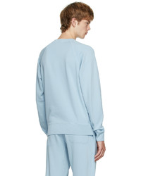 Sweat-shirt en polaire bleu clair Tom Ford