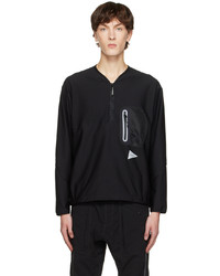 Sweat-shirt en polaire noir And Wander