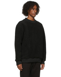 Sweat-shirt en polaire noir Hugo