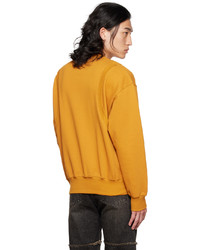 Sweat-shirt en polaire orange DRAE