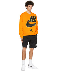 Sweat-shirt en polaire orange Nike