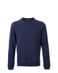 Sweat-shirt en tricot bleu marine