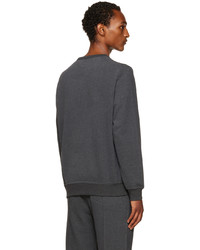 Sweat-shirt gris foncé Brunello Cucinelli