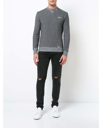 Sweat-shirt gris Saint Laurent