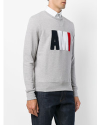 Sweat-shirt gris AMI Alexandre Mattiussi