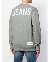 Sweat-shirt gris Calvin Klein Jeans