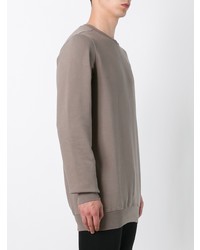 Sweat-shirt gris Rick Owens DRKSHDW