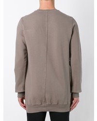 Sweat-shirt gris Rick Owens DRKSHDW