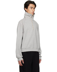 Sweat-shirt gris Recto