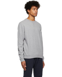 Sweat-shirt gris Sunspel