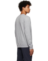 Sweat-shirt gris Sunspel