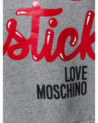Sweat-shirt gris Love Moschino