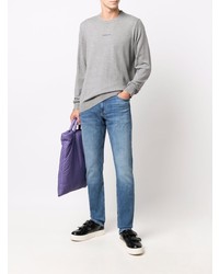 Sweat-shirt gris Calvin Klein Jeans