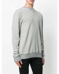 Sweat-shirt gris Amiri