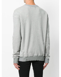 Sweat-shirt gris Amiri