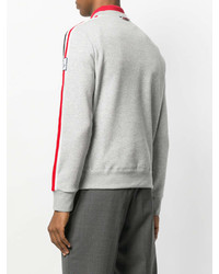 Sweat-shirt gris Moncler Gamme Bleu