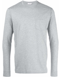 Sweat-shirt gris Sunspel