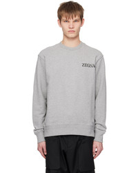 Sweat-shirt gris Zegna