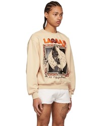 Sweat-shirt imprimé beige Online Ceramics