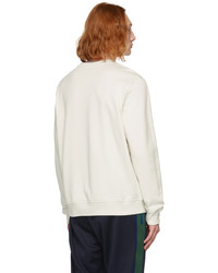 Sweat-shirt imprimé beige Moncler