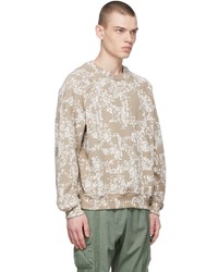 Sweat-shirt imprimé beige John Elliott