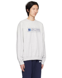 Sweat-shirt imprimé beige Sporty & Rich