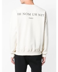 Sweat-shirt imprimé beige Ih Nom Uh Nit