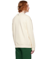 Sweat-shirt imprimé beige Lacoste